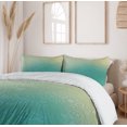 thumbnail image 6 of Ambesonne Abstract Duvet Cover Set, Tech Vector Pattern, Queen, Jade Green Pale Green, 6 of 6