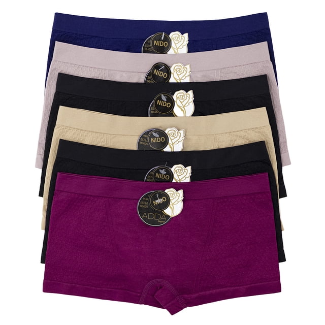 Paquete de Bóxer Para Dama Adda Lingerie Modelo Nido, Bóxer, Microfíbra