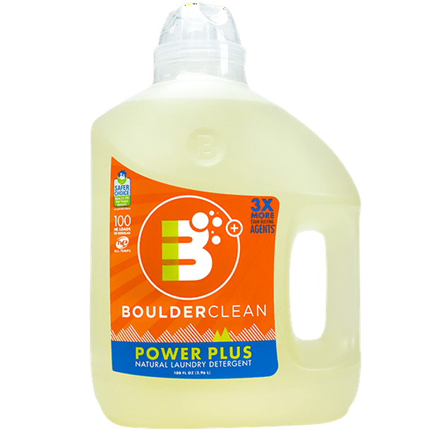 Boulder Clean Power Plus Laundry Detergent, Valencia Orange, 100 oz