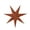 Brown, variant on Selrti Christmas 3D Paper Star Lantern 7 Point Hollow Paper Star Lampshade Hanging Decoration for Christmas New Year Wedding Party Holiday Birthday