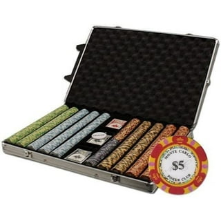 Da Vinci Aluminum Poker Chip Case – Holds 1,000 Chips, Heavy-Duty & Lightweight, Felt-Lined Tray With Lock