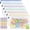 Multi-color, variant on Mesh Zipper Pouch, 6PCS Waterproof Plastic ZipperBag, A5 Size Tear-Resistant Document Extra Large Zip File Bags, for School Office Supplies Home Travel Storage(9.4×7.1 Inch)