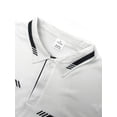thumbnail image 2 of Long Sleeve Polo Shirts for Men Collared Performance Golf Shirts Casual Workwear Office White M, 2 of 6