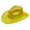 Yellow, variant on CUIYUAN Cowboy Hat Unisex Wide Brim Shiny Western Hat Cowgirl Hat Western Cowboy Hats for Men with Shapeable Brim Cowboy Hat for Women Festival Stage Performance Party