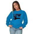 thumbnail image 3 of Low Key Nerd Sarcastic Pun Funny Geek Sweatshirt for Men or Women Brisco Brands 3X, 3 of 6