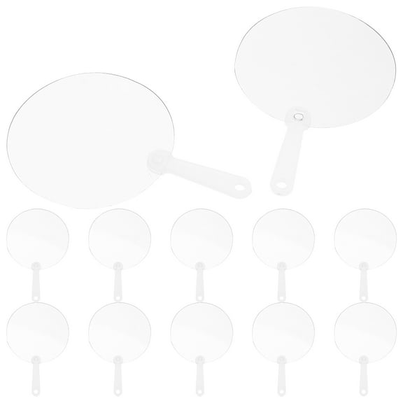 HEALEEP 12 Pcs Sublimation Blank Fans Bride 8.50X5.50X0.10CM