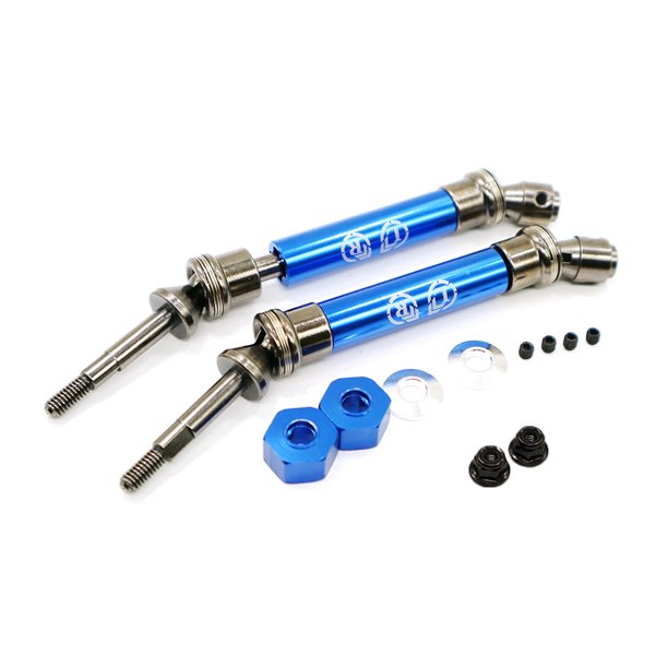 Junta de Transmisión Universal Ounissouiy RCGOFFLOW 2 Piezas 1/10 RC ECX AMP Azul Oscuro