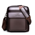thumbnail image 1 of Bolso bandolera de piel para hombre con estilo bandolera, 1 of 2