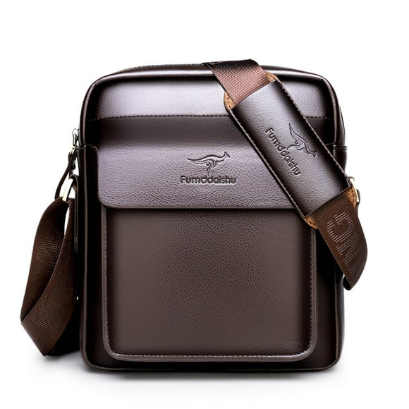 Bolso bandolera de piel para hombre con estilo bandolera