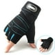thumbnail image 3 of BOROCO Guantes De Ciclismo De Medio Dedo, 1 Par De Guantes De Dedo Corto Azul Claro Antideslizantes Resistentes Al Desgaste De Nailon para Montar En Bicicleta(XL), 3 of 5