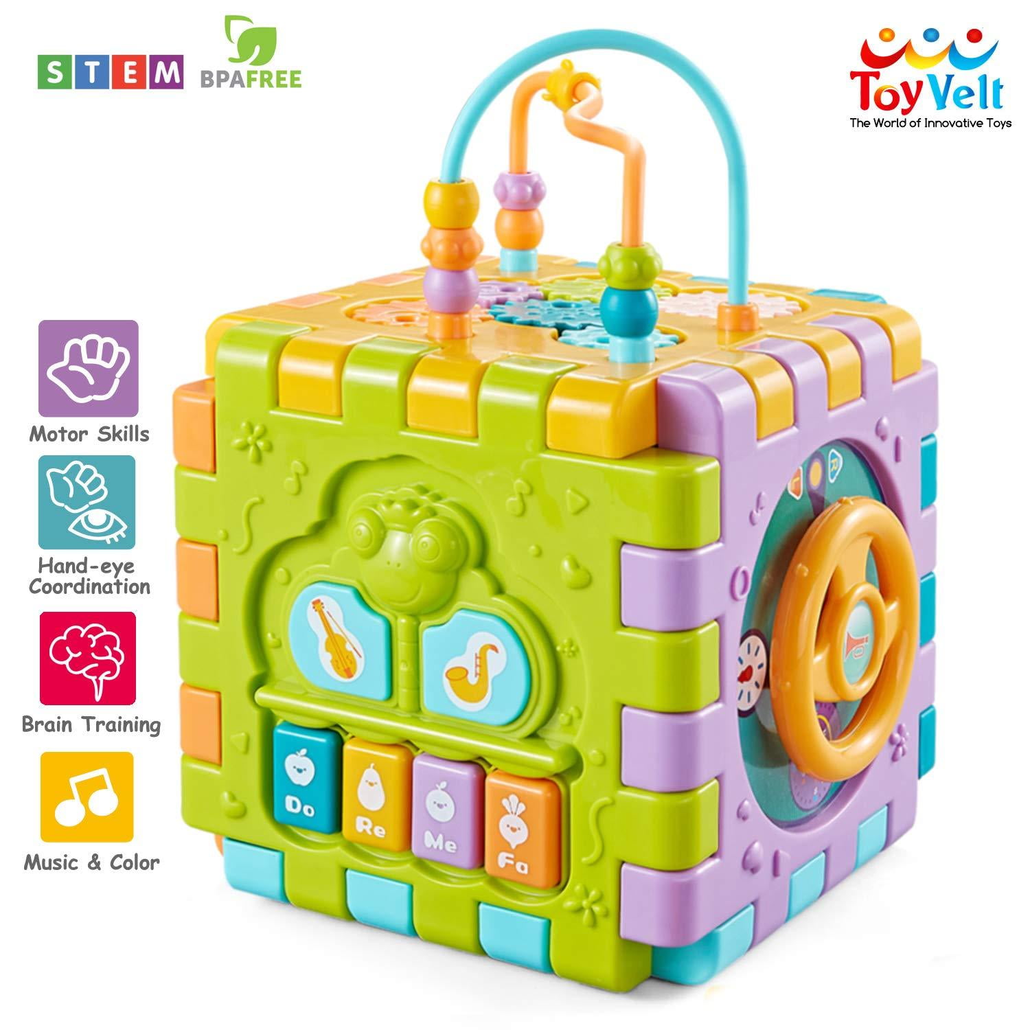 ToyVelt Activity Cube for Toddlers Baby Educational Musical Toy for ...