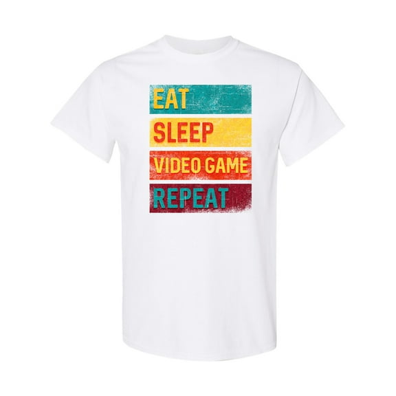 Inktastic Eat Sleep Video Game Repeat T-Shirt
