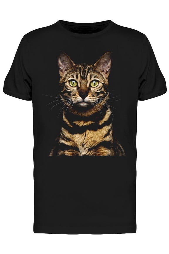 Bengal Cat Portrait  T-Shirt Men -Image by Shutterstock, Male Small