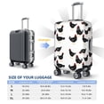 thumbnail image 6 of Haiem Funny Chicken Luggage Cover Printed Suitcase Covers for Luggage Elastic Washable Suitcase Protector Fits 18-32 Inch Luggage-X-Large, 6 of 9