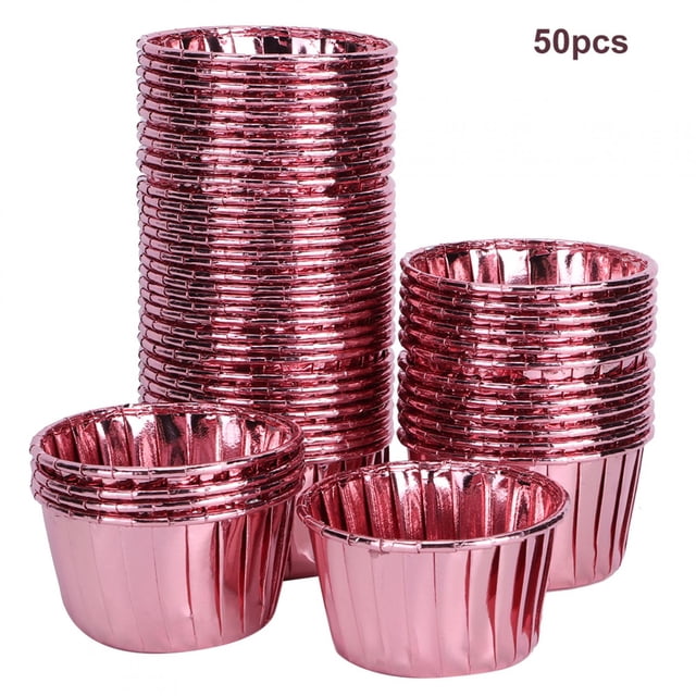 Baking Accessories,50Pcs Double-Sided Curled Paper Cake Cup Muffin Cup Built to Last