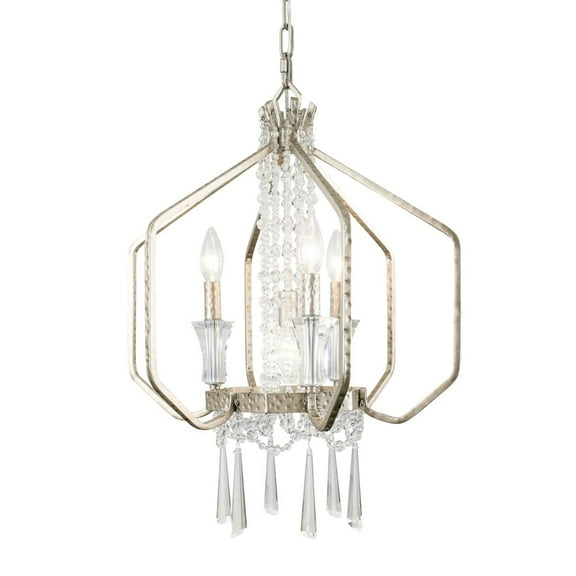 Varaluz Barcelona 4-Lt Crystal Pendant - Transcend Silver