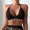 black, variant on Hand Crochet Sexy Shell Tassel Bikini Swimsuit Hollow Out Binding Rope Summer Holiday Women Sunbathing Knit Beach Bra