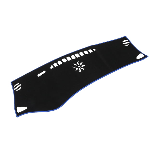 Funda de tablero de Bargains Únicos, cubierta interior antideslizante, alfombrilla de tablero para Buick Envision 2014-2017, poliéster negro y azul