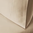 thumbnail image 2 of 300-Thread Count 100% Egyptian Cotton Lightweight Solid Pillowcase Set Ivory / King, 2 of 3