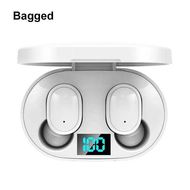Auriculares inalámbricos recargables Auriculares manos libres estéreo V5.0 compatibles con Bluetooth, blanco 1 par Inevent EL004801-01