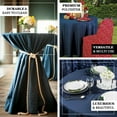 thumbnail image 3 of Efavormart 120" Dark Blue Faux Denim Polyester Round Tablecloth For Wedding Party Banquet Restaurant, 3 of 9