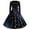 Blue, variant on Fsqjgq Women's Formal Dresses Evening Party Dress Formal Black Dress for Women Black Dress Bling Bling Print Long Sleeve Crew Neck 1950s Vintage Evening Party Prom Dress Mini Dress Summer Dresses S