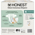 thumbnail image 5 of The Honest Company Clean Conscious Baby Diapers Size 6 (35+ lbs) Hypoallergenic Fragrance Free 26 Count, 5 of 9