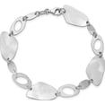 thumbnail image 3 of Sterling Silver Jbsp's Radiant Essence Rhodium-Plated Brushed Bracelet (7 X 11.5) Made In Italy qlf1242-7, 3 of 5