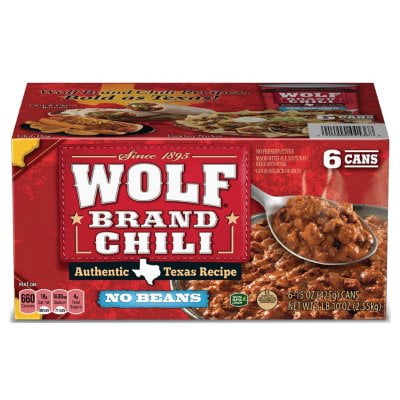 Wolf Brand 'No Bean' Chili (15oz., 6pk.)