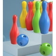 thumbnail image 4 of Uklsqma Bowling Mini Set | Indoor Outdoor Parent Child Interactive Sports Game | Develops Hand Eye Coordination Flexibility Balance | Color Recognition Early Learning Toy | Self Ent, 4 of 6