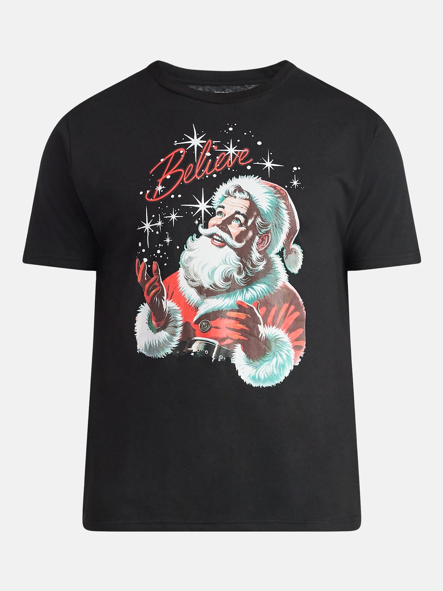 Christmas Men's and Big Men's Believe Graphic Tee from Holiday Time, Sizes XS-3XL