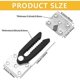 thumbnail image 4 of sectional sofa connector with mounting screws 4 pcs, 4 of 5