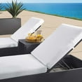 thumbnail image 6 of Modway Tahoe Outdoor Patio Powder-Coated Aluminum 3-Piece Chaise Lounge Set in Gray White, 6 of 6