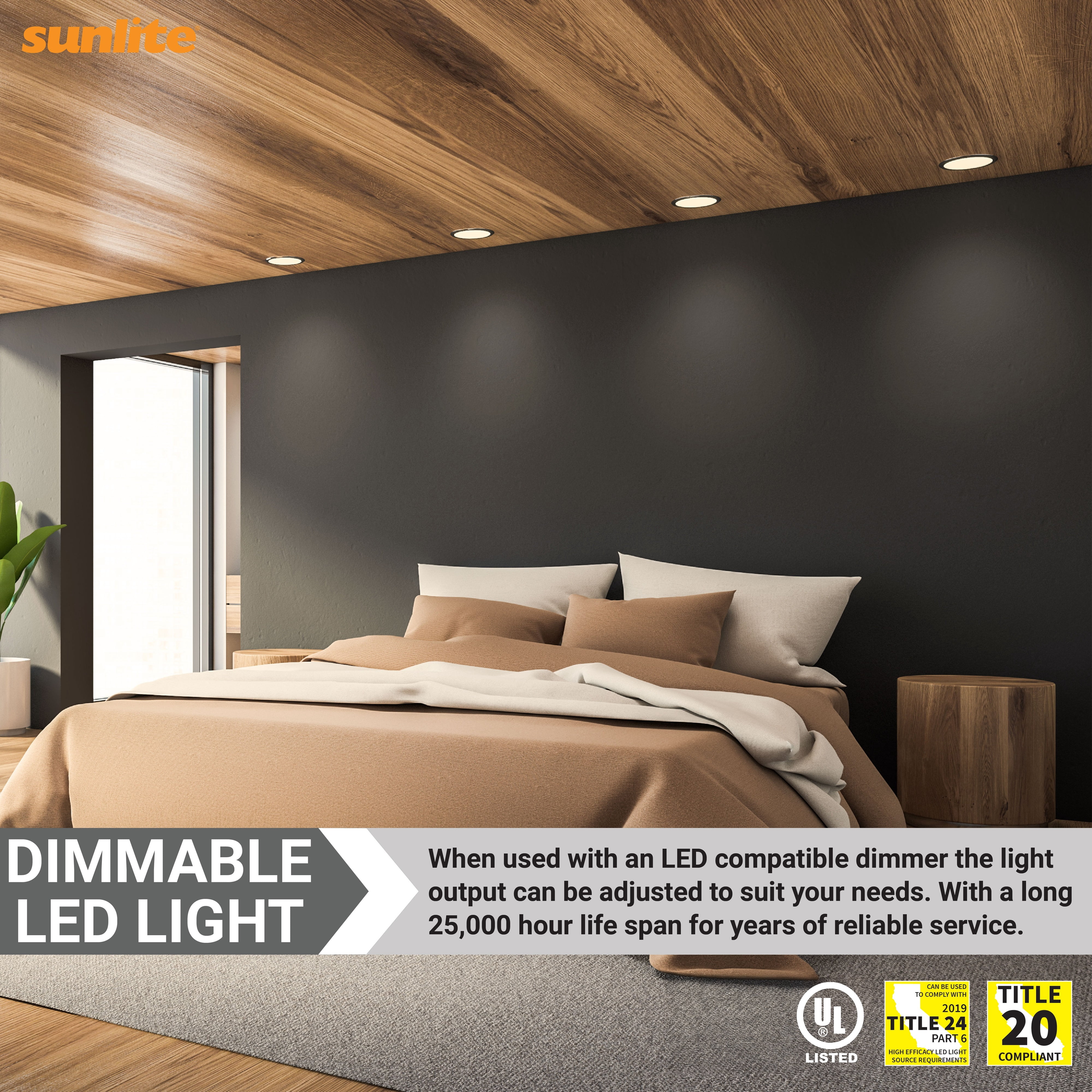 Sunlite LED PAR38 Long Neck Spotlight Bulb, 15 Watts (100W Halogen EQ), Medium E26 Base, Dimmable,UL Listed, 2700K Soft White, 6-Pack