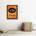 thumbnail image 2 of Framed, Outdoor VIP Lounge 9"x12" Metal Sign, Wall Decor for Office or Meeting Room, Hand-Crafted from reclaimed materials, 2 of 4
