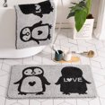 thumbnail image 4 of 1PCS Runner Rug Faux Carpet Bathroom Floor Mats Door Carpet Washable Fast Dry Area Rug for Bedroom Doorway Toilet Doormat, 4 of 5