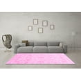thumbnail image 3 of Ahgly Company Indoor Square Oriental Pink Traditional Area Rugs, 7' Square, 3 of 4