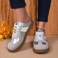 thumbnail image 2 of HXWCHs Women's Casual On Sneakers with Platform Sole for Comfort Walking and Loafers Style 9 Silver, 2 of 8