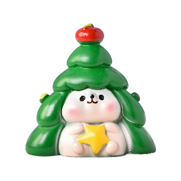Christmas Cartoon Animal Pig Snowman Christmas Tree Cute Duck Micro Landscape Christmas Tree Snow Decoration Christmas Gifts