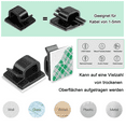 thumbnail image 4 of Laklulu 100 mini clips de alambre autoadhesivos para exteriores con cinta, clips para lámparas, clips decorativos, ganchos autoadhesivos, clips de alambre navideños y clips de alambre (blanco+negro), 4 of 8