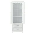 thumbnail image 2 of Resenkos Storage Cabinet,Kitchen,Pantry Cabinet,Tall Storage Cabinet with Two Drawers for Bathroom/Office, White, 2 of 12
