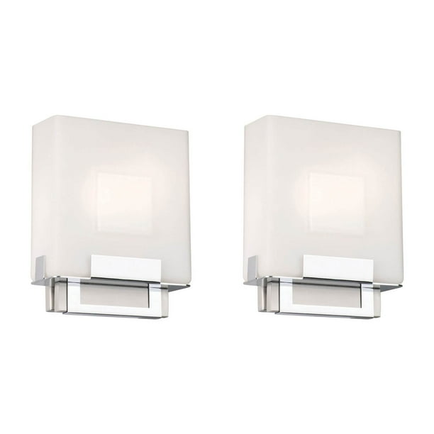 Phillips Forecast Lighting Square Bathroom Sconce Light Satin Phillips Forecast Lighting Square