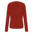 thumbnail image 5 of TRUBKH Fall Sweaters for Women V Neck Tops Long Sleeve Shirts Tunic Tops Blouse Slim Fit Flowy Top Breathable Tops Womens Thermal Tops Lightweight Sweaters for Women Teacher Outfits Red M, 5 of 5