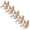 Beige, variant on ZNQHFRE 5 Pack Front Closure Wireless Corrective Support Bra For Women, Breathable Back Support Shaping Bra For Daily & Workout Beige L