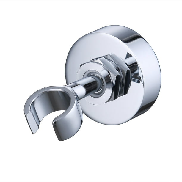 KES Brass Shower Head Bracket Holder Stepless Adjustable Wall Mount, Polished Chrome, C213