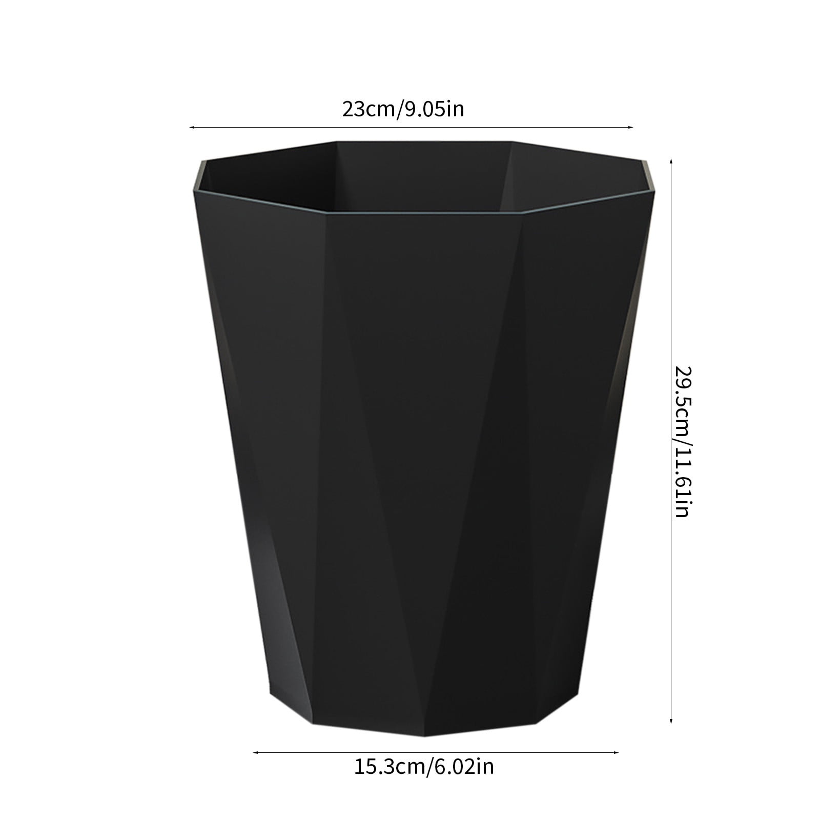 4 Gallon Small Trash Cans Plastic Flexible Small Waste Basket Garbage Can for Bathrooms, Laundry Room, Kitchens, Offices, Kids Rooms, Dorms Wide Mouth Uncovered Easy to Clean