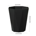 thumbnail image 4 of Kitchen Trash Can, Step-On Garbage Can with Lid, Tall Kitchen & Bathroom Trash Can, Small Office Waste Bin, Black - Xuniizn, 4 of 9