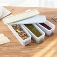 Ludlz Durable Strip Pasta Storage Containers Rectangular Pasta