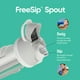 thumbnail image 2 of Botella de agua Owala FreeSip de plástico Tritan transparente, 750 ml, sin BPA, 2 of 6