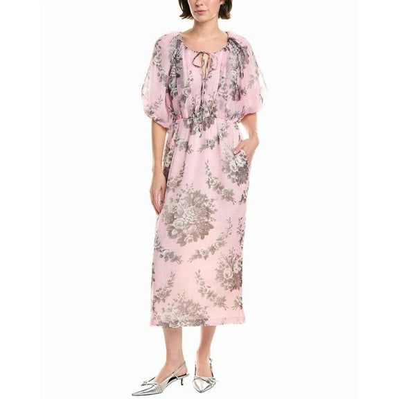 Rebecca Taylor womens  Floral Midi Dress, xs, Pink